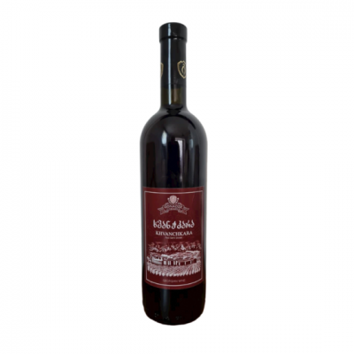 Красное полусладкое вино Хванчкара Гонадзе 2020 (Рача, сорта Александроули и Муджуретули)